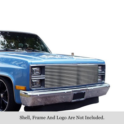1981-87 Chevy/GMC C/K Pickup With Stacked Headlights Main Upper Billet Grille, Stainless Steel
