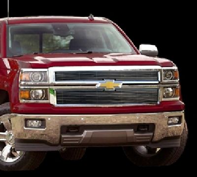 2014-15 Chevy Silverado 1500, Bolt-Over Billet Grille, Fits LT & LTZ Packages, Polished