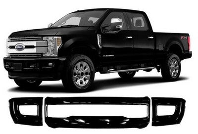 2017-19 F250/F350 Front Bumper Shellz, 3 pc set, with Fog Lamps, Paintable