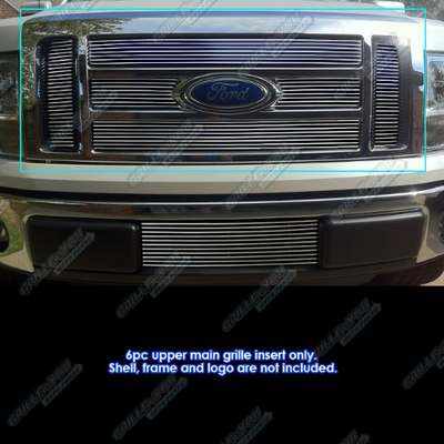 2009-12 F150 Lariat and king Ranch billet grille insert, overlay