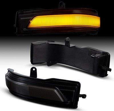 2019-23 Ram 1500 Sequential LED mirror turn signal light, smoke lens, amber LEDs