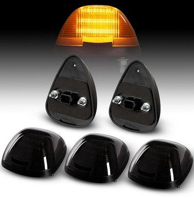 1999-16 Superduty LED cab roof lights, smoke lens, amber LEDs