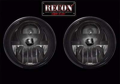 Smoked LED Projector Headlights Jeep Wrangler 07-16